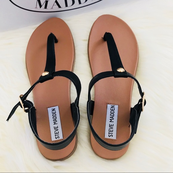 Steve Madden Chaya Leather Sandal Flats Size 7 - Picture 3 of 7